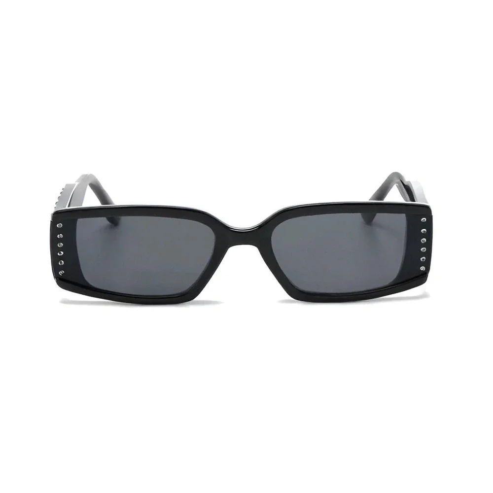 Black Sunglasses Women Retro Square Shades Chic Retro Glam Streetwear Cyber 2026
